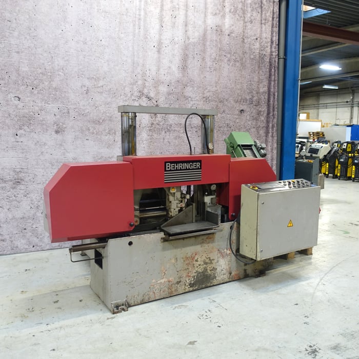 Used Behringer HBP 360A automatic bandsaw - Ø360 mm.