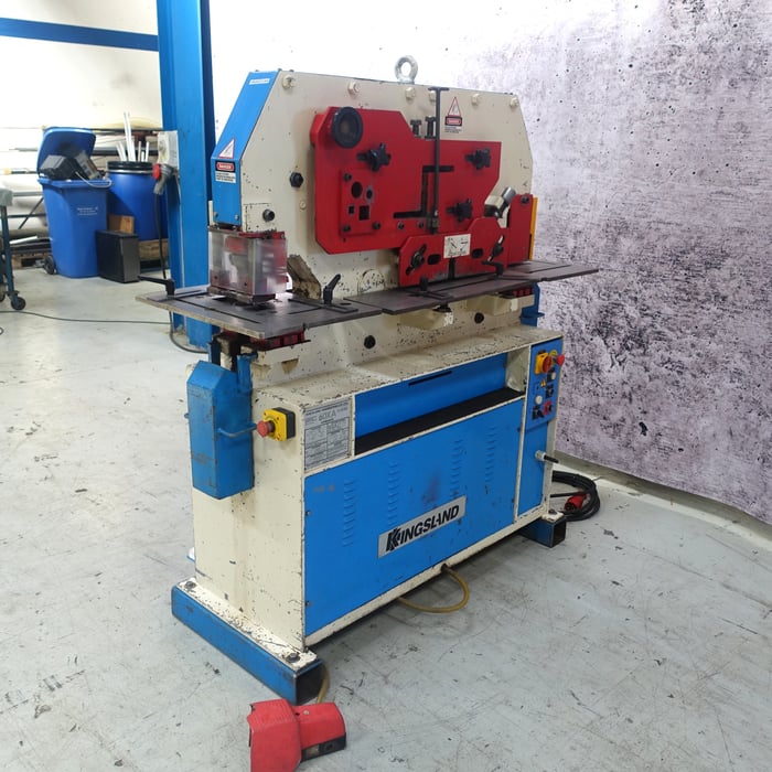 Used Kingsland 60 XA hydr. iron worker - 60 tons.