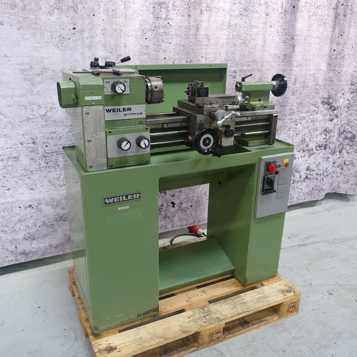 Used Weiler Primus lathe - 120 x 450 x 23 mm.