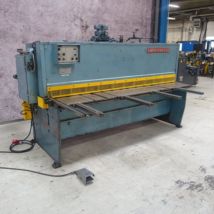 Used Ursviken US 125 hydr. shear - 2500 x 6 mm.