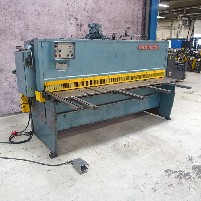 Brugt Ursviken US 125 hydr. maskinsaks - 2500 x 6 mm.